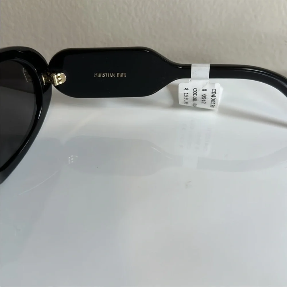 Dior Black Oval Sunglasses - Picture 3 of 6